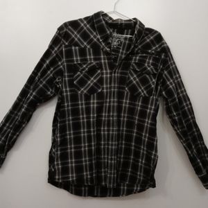 Men's Black White Long Sleeve